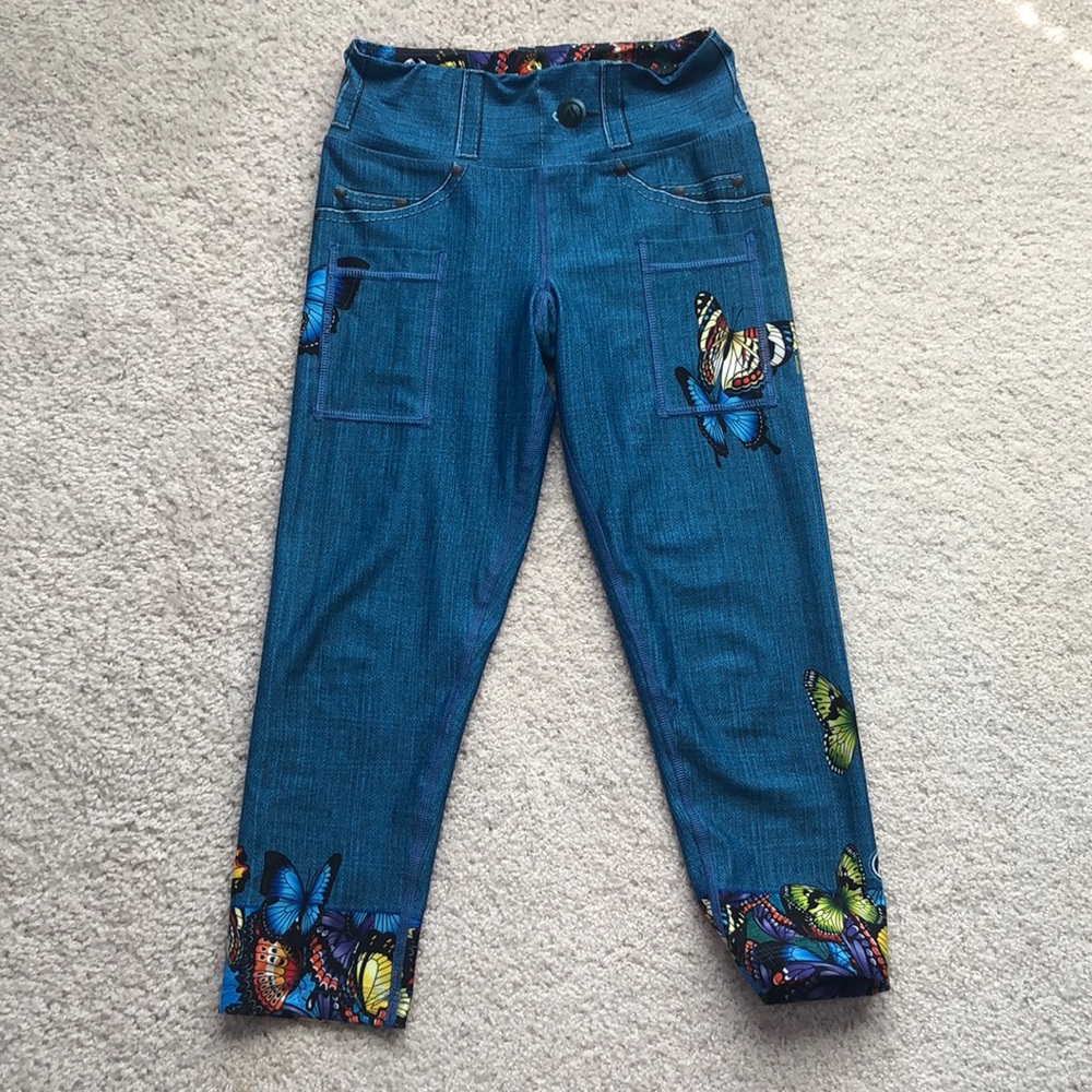 EUC INKNBURN Kaleidoscope Capri Size 0
